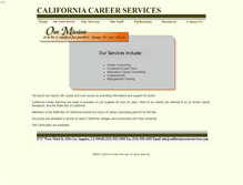 Tablet Screenshot of californiacareerservices.com